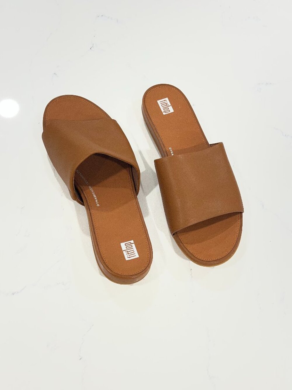 FitFlop Women's Gracie Leather Pool Slide Size 10